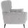 Home Affaire Sessel HOME AFFAIRE "Ariana", grau (light grau), B:103cm T:98cm, 100% Polyester, Sessel, Sessel, Stylischer Hochlehner bzw. Ohrensessel