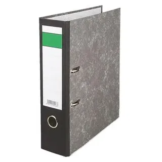 Böttcher-AG Ordner Karton, A4, 8cm, schwarz, Wolkenmarmor