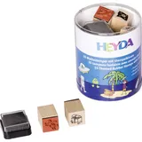 Heyda Stempel-Set Piraten & Raumfahrer Holz 1 St.