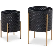 KADIMA DESIGN Ø 2 x 2 cm Schwarz / Gold