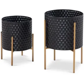 KADIMA DESIGN Ø 2 x 2 cm Schwarz / Gold