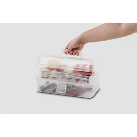 Rayher Aufbewahrungsbox 31 x 17 x 15 cm 3-tlg. transparent