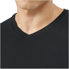 adidas T-Shirt V-Neck Shirt schwarz/weiß M