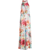 Vera Mont Damen Jumpsuit mit Blumenprint 38, Blue/Rosé - 38W