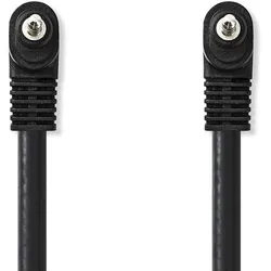 Nedis Audio-Video-Kabel - 3.5 mm Stecker - 3.5 mm Stecker - Vernickelt - 1.00 m - Rund - PVC - Schwarz