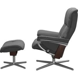 Stressless Mayfair mit Cross Base Leder 83 x 102 x 74 cm grey batick