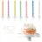 Relaxdays Geburtstagskerzen Set 152 St. Blau/Pink/Weiß