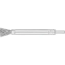 lange Pinselbürste ungezopft PBUL Ø10mm Schaft-Ø6 mm Stahl-Draht-Ø0,30