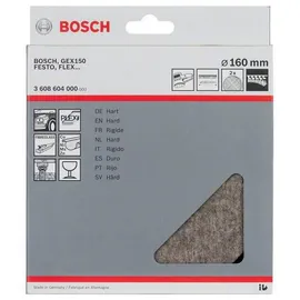 Bosch Polierfilz für Exzenterschleifer hart 160 mm 2 Stück