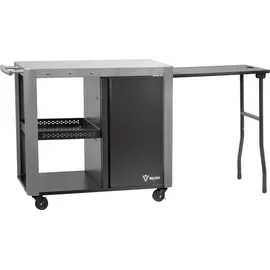 BBQ-Toro Grilltisch 95 x 50 x 80 cm Aluminium Silber