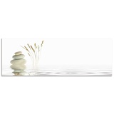 Artland Küchenrückwand »Zen Friede«, (1 tlg.), Alu Spritzschutz mit Klebeband, einfache Montage, weiß