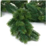 FLORATEXX Künstliche TANNENGIRLANDE ca 170 cm. Schöne, buschige Girlande mit ca 200 Tannen- Trieben.
