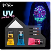 Boland - Schminkset für Halloween, leuchtendes UV Make-Up und Zubehör, Schminke für Fasching und Mottoparty