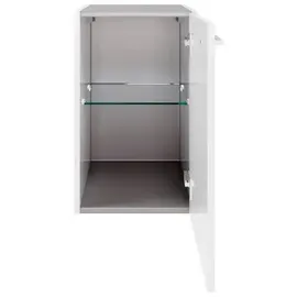 Fackelmann Waschbeckenunterschrank 35 x 57,5 x 39,7 cm Weiß Hochglanz