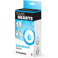 YOUNG HEARTS Kondome Extrafeucht, 24 St.