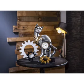 Casablanca by Gilde GILDE Figur Steampunk Cat silberfarben - (H) 30 cm | Gr.: onesize