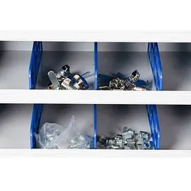 Gürkan Sortierregal - 40 cm, tief grau, 100x198x40 cm