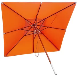 Mendler Holz-Sonnenschirm 3 x 3 m terracotta