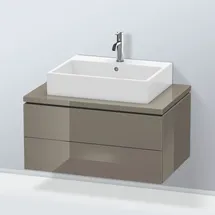 Duravit L-Cube 82x54,7cm, f Gr hgl, f Kons, 2 Schub.