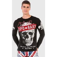 Cipo & Baxx "Sweatshirts", Herren, Gr. S, schwarz, 95%