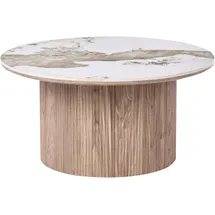 Beliani DORA Braun/Marmor 80 x 40 cm