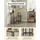 SoBuy Bartisch Set 3-teilig 80 x 50 x 87 cm Braun