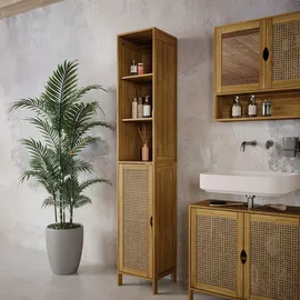 Vicco Liora Badschrank 30 x 170 cm Braun/Braun Holz