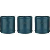 Price&Kensington Price & Kensington - ACCENTS Vorratsdosen, 3er Set, petrol, 750 ml Vorratsbehälter, Blau