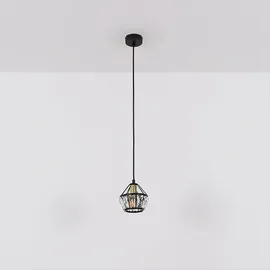 GLOBO Pendelleuchte 1-flg. 12,5 cm rund schwarz messing