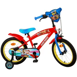 Kinderfahrrad Paw Patrol Fahrrad für Jungen 16 Zoll Kinderrad Rot Blau
