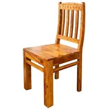 MASSIVMOEBEL24.DE Stuhl Akazie 45x46x97 Honig lackiert Oxford #016