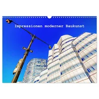 Calvendo Verlag GmbH Impressionen moderner Baukunst (Wandkalender 2025 DIN