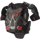Alpinestars Brustprotektor A-6 M/L Schwarz/Dunkelgrau/Rot