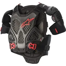 Alpinestars Brustprotektor A-6 M/L Schwarz/Dunkelgrau/Rot