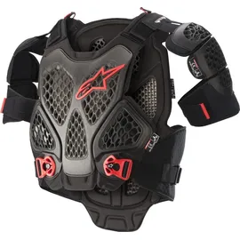 Alpinestars Brustprotektor A-6 M/L Schwarz/Dunkelgrau/Rot