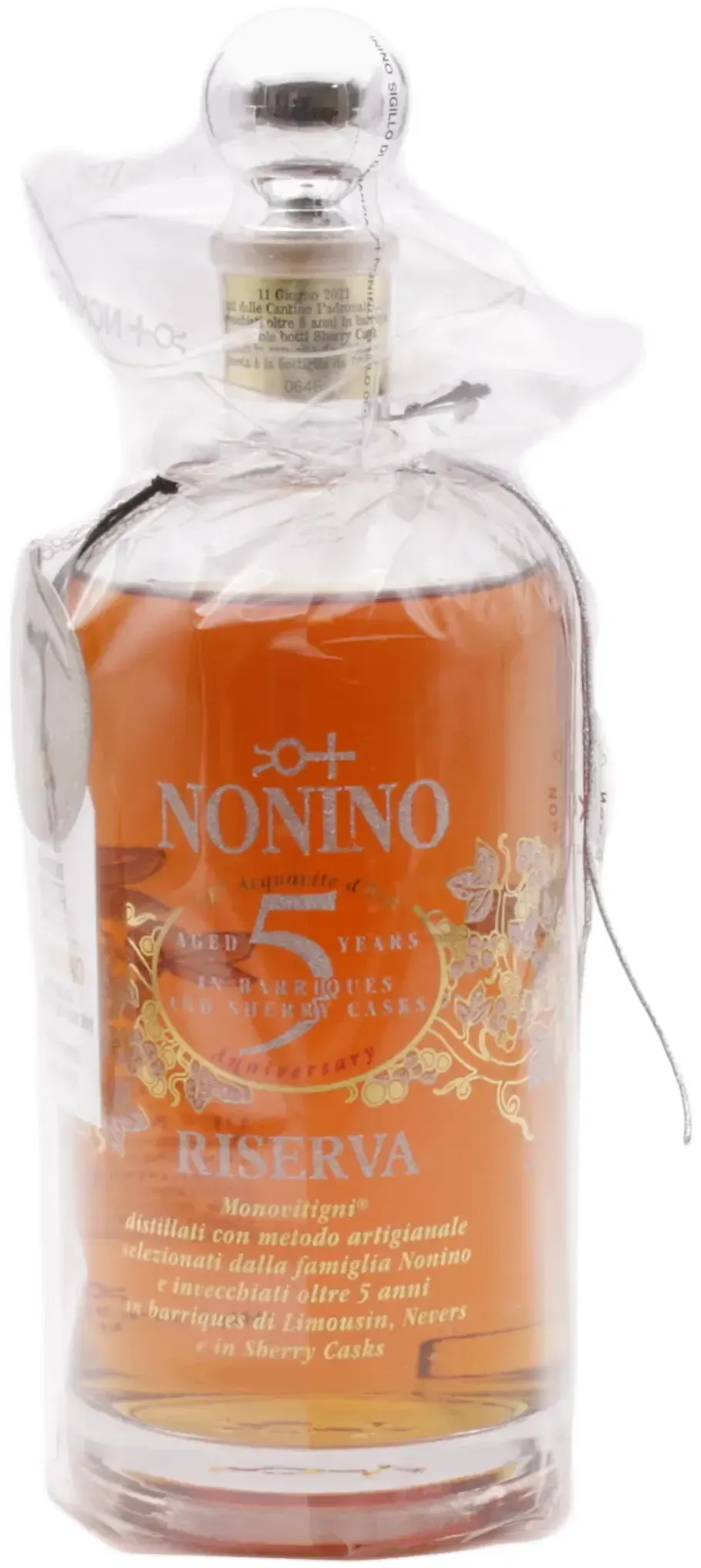 Nonino Grappa ÙE Riserva 5th jahre anni Anniversary