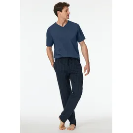 SCHIESSER Pyjamahose Mix + Relax Blau 58