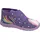 Fischer Markenschuh Hausstiefel Lila 25