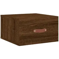 VidaXL Wand-Nachttisch Braun Eichen-Optik 35x35x20 cm Vidaxl