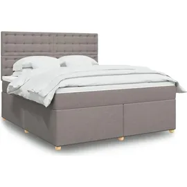 vidaXL Boxspringbett 180 x 200 cm Taupe