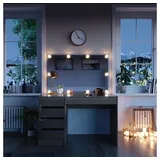 Vicco Schminktisch Sherry Grau 120 cm mit LED Beleuchtung