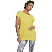 URBAN CLASSICS Damen Ladies Extended Shoulder Tee T-Shirt, brightyellow,