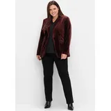 sheego Blusenblazer Jackenblazer Rot 56