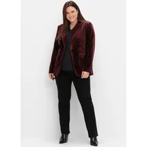sheego Blusenblazer Jackenblazer Rot 56