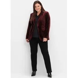sheego Blusenblazer Jackenblazer Rot 56