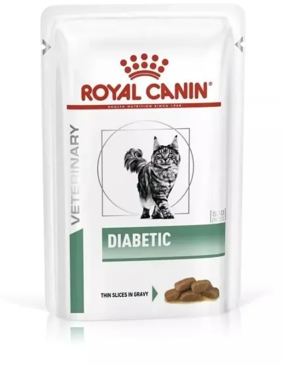 ROYAL CANIN Cat diabetic 4x12x85 g diätetisches Nassfutter für ausgewachsene Katzen mit Diabetes mellitus