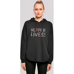 Kapuzenpullover F4NT4STIC "Stranger Things Hoppers Live Netflix TV Series", Damen, Gr. L, schwarz, Obermaterial: 100% Baumwolle, casual, oversize, Langarm, Pullover, Premium Qualität