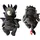 Joy Toy Drachenzähmen leicht gemacht - Plüsch-Rucksack, Toothless - Schwarz