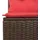 vidaXL Gartensofa-Set 10-tlg. braun