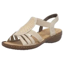 Rieker FSK Damen Sandalen für Damen, beige, Größe 39 EU
